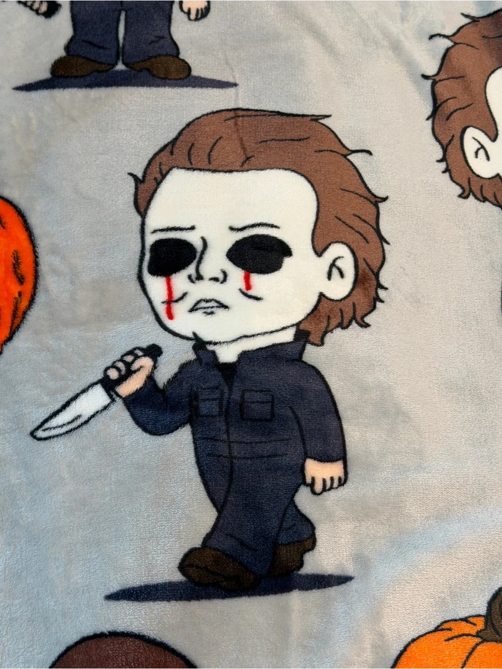 Halloween II Michael Myers Super Soft Plush Blanket Full/Queen 90x90” Brand New